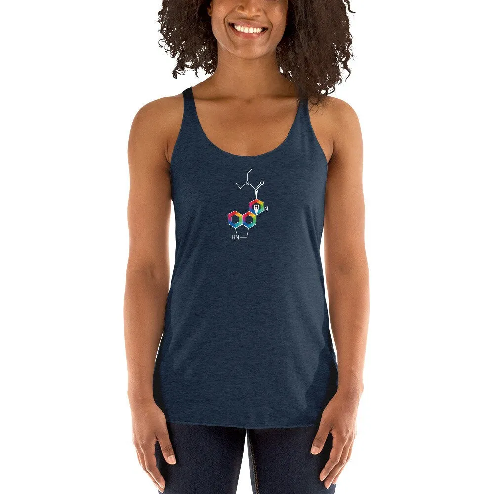 LSD Molecule | Women's Racerback Tank | LSD Top | LSD Tank | Hallucinations