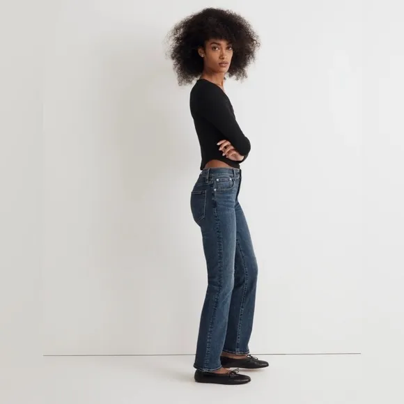 Madewell Kick Out Crop Jeans in Arlen Wash Size 26 NWT