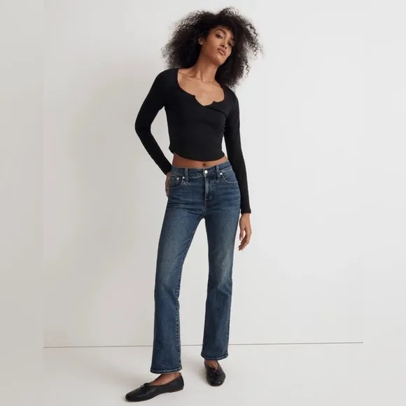 Madewell Kick Out Crop Jeans in Arlen Wash Size 26 NWT