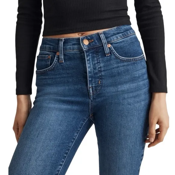 Madewell Kick Out Crop Jeans in Brinton Wash Size 27 NWT