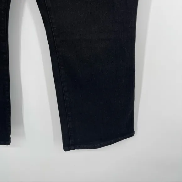 Madewell Mid Rise Kick Out Crop Jeans Women's Size 33P NWT Black