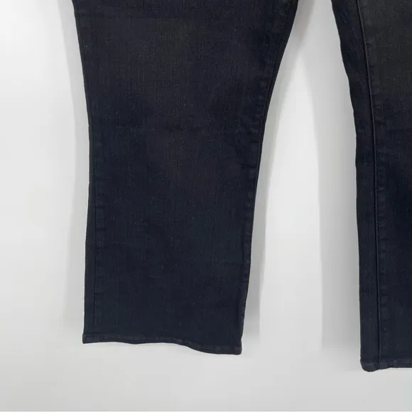 Madewell Mid Rise Kick Out Crop Jeans Women's Size 33P NWT Black