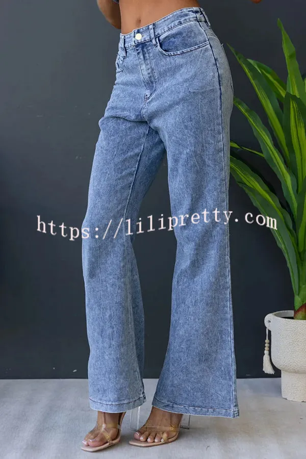 Madsen Denim Mid-high Waist Pocketed Stretch Flare Jeans