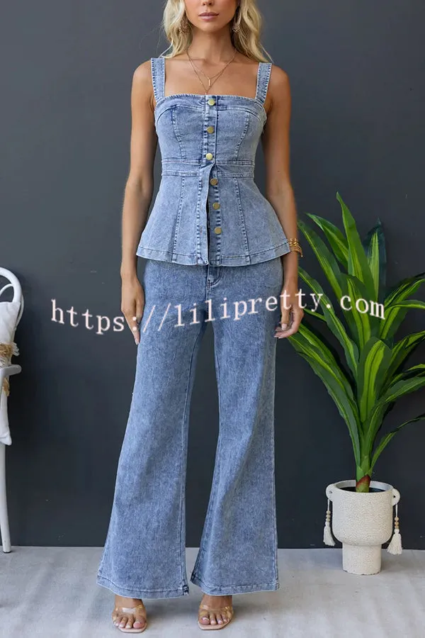 Madsen Denim Mid-high Waist Pocketed Stretch Flare Jeans