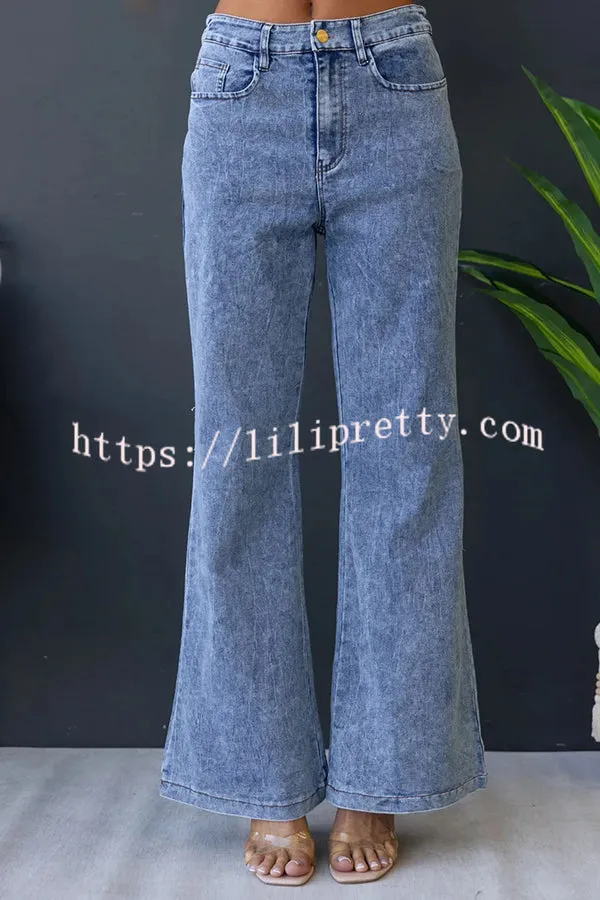 Madsen Denim Mid-high Waist Pocketed Stretch Flare Jeans
