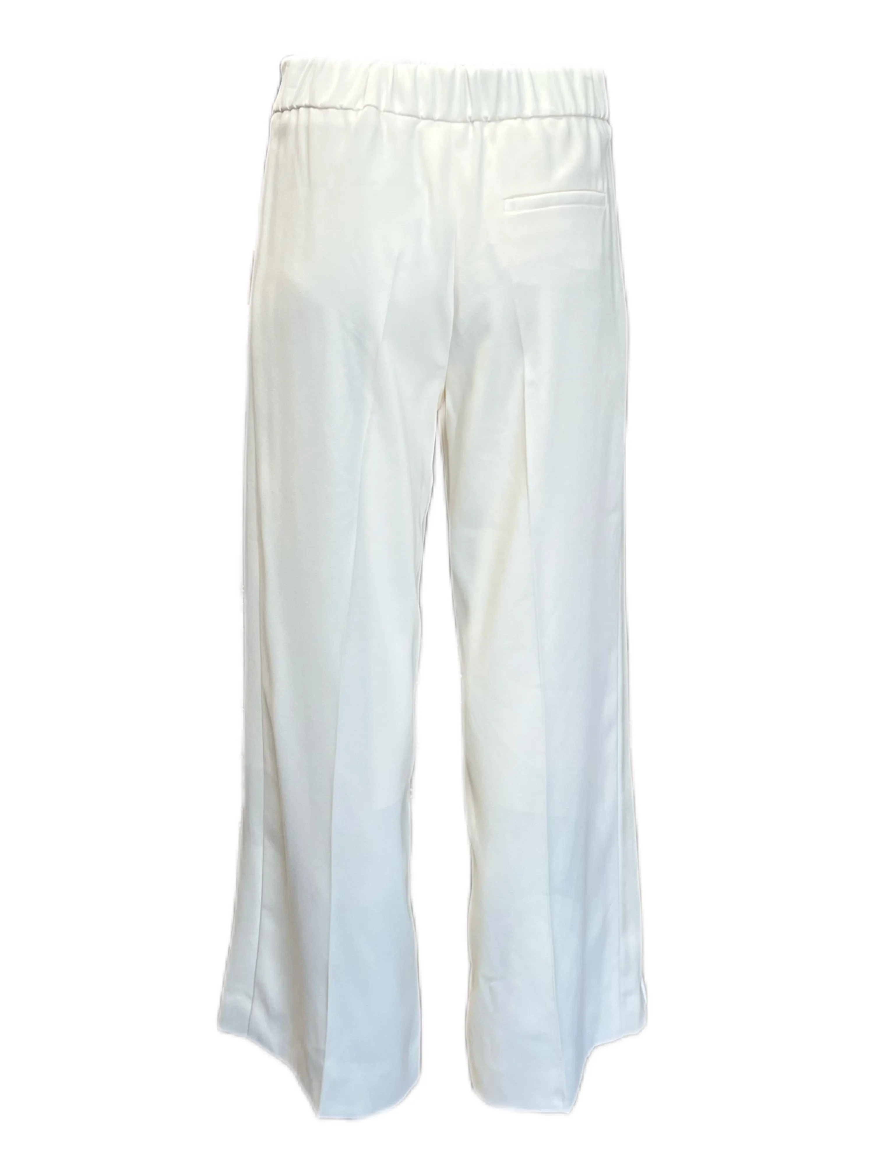 Marella By Max Mara Women's Bianco Lana Grace Straight Pants Size 10 NWT