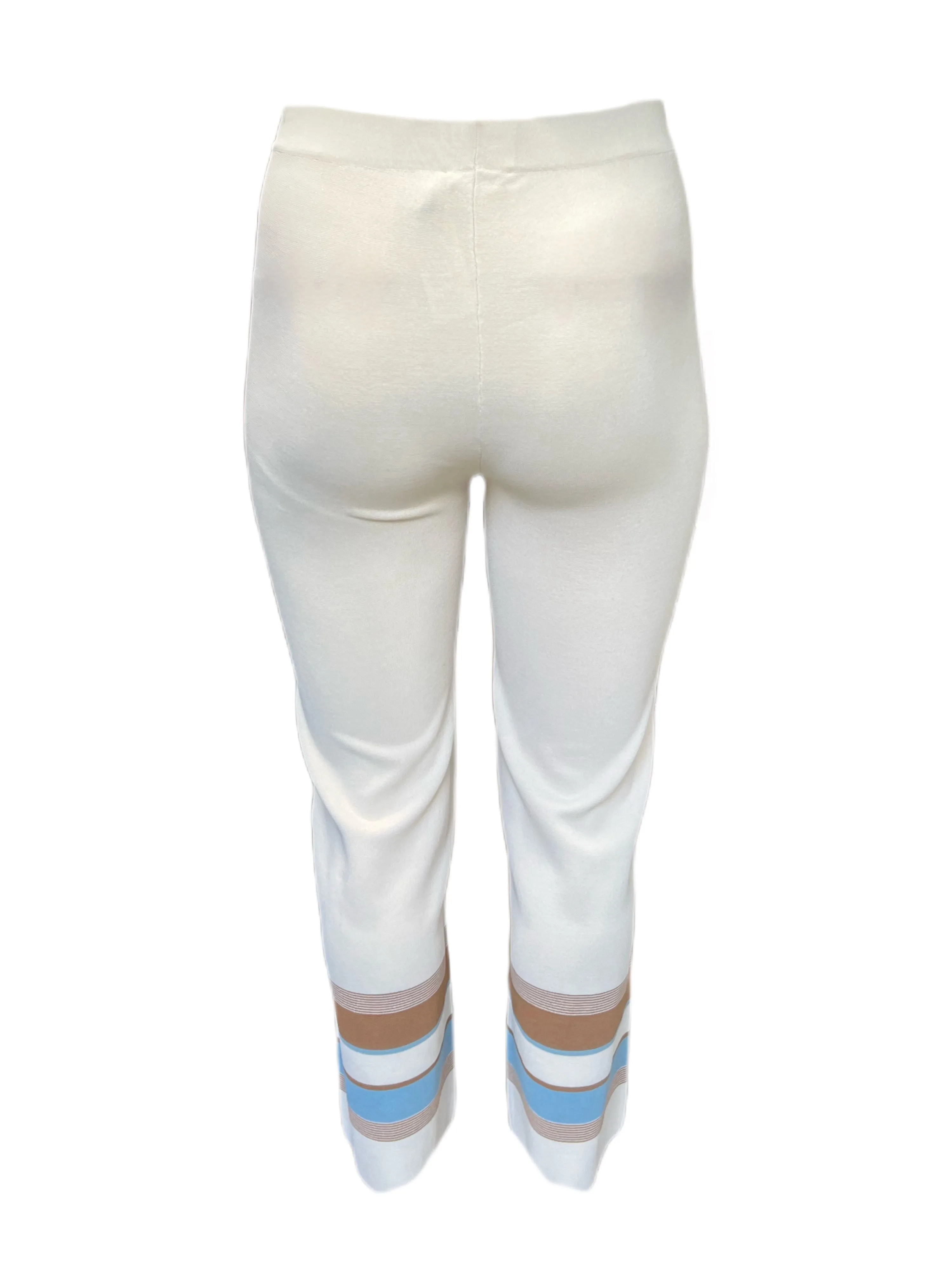 Marina Rinaldi Women's Sand Ubicare Knitted Pants Size M NWT