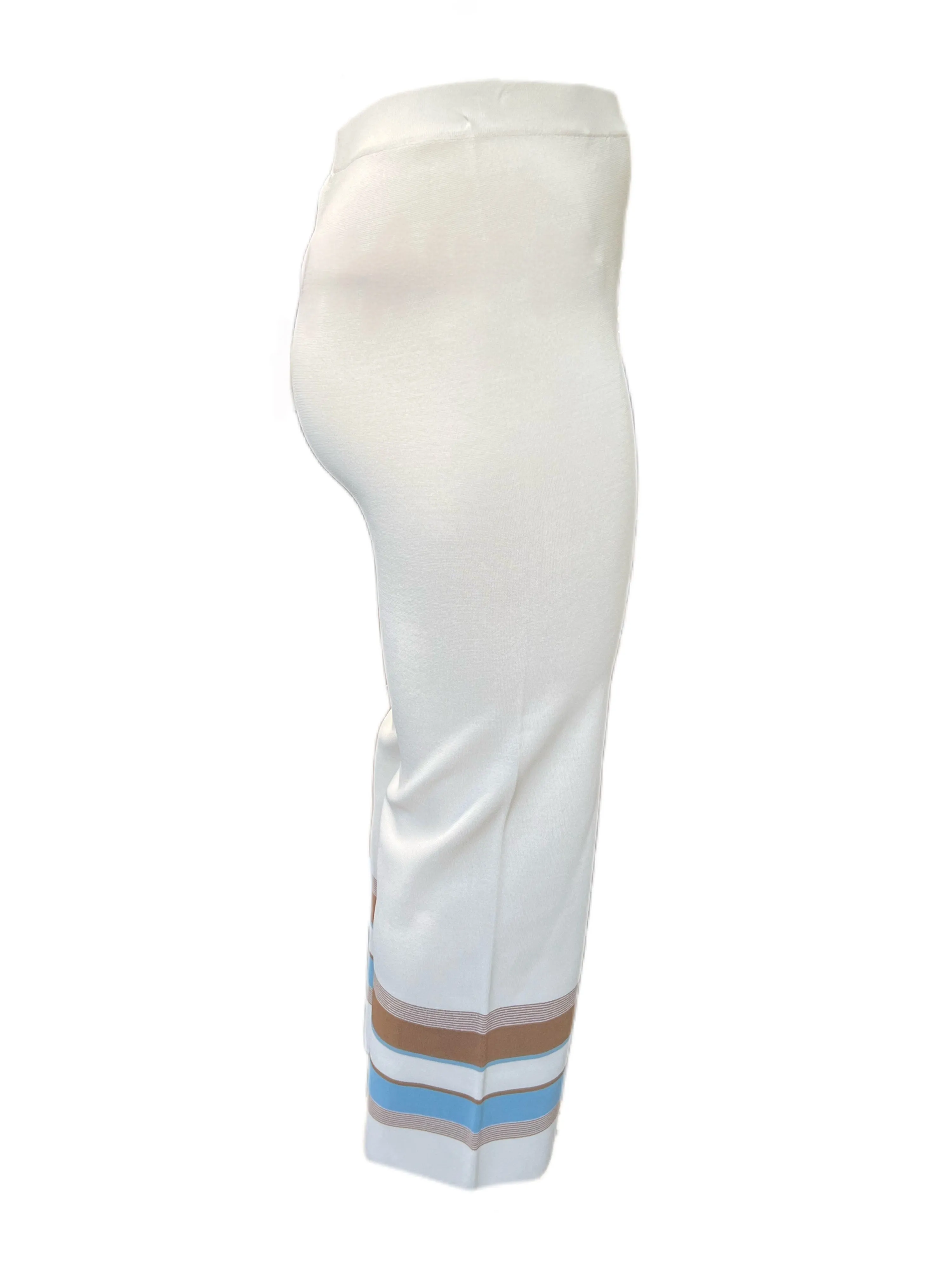 Marina Rinaldi Women's Sand Ubicare Knitted Pants Size M NWT