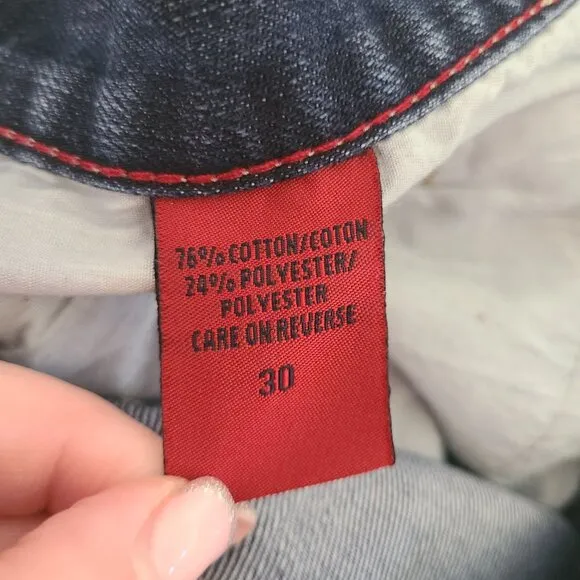 Marithé François Girbaud Womens Jeans Size 30 Blue Denim Cotton Blend *altered*