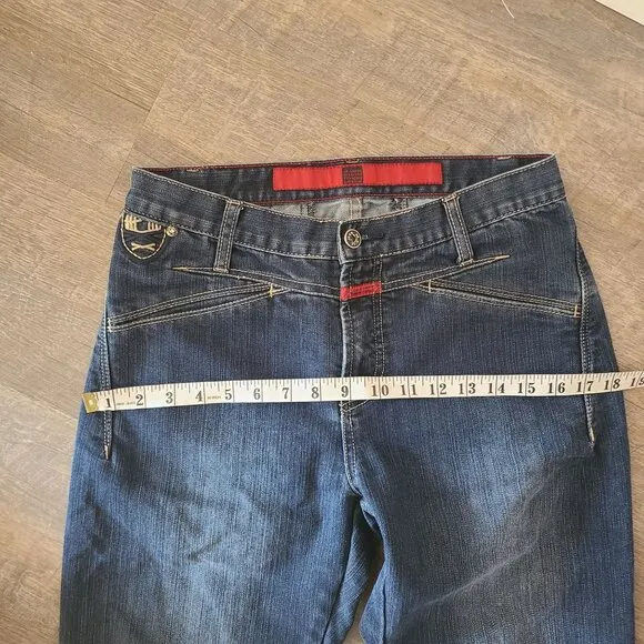 Marithé François Girbaud Womens Jeans Size 30 Blue Denim Cotton Blend *altered*