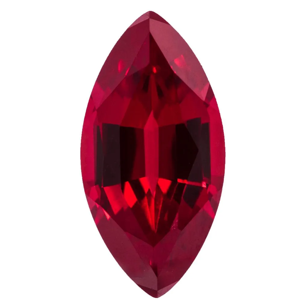 Marquise Chatham Lab-Grown Ruby Gems