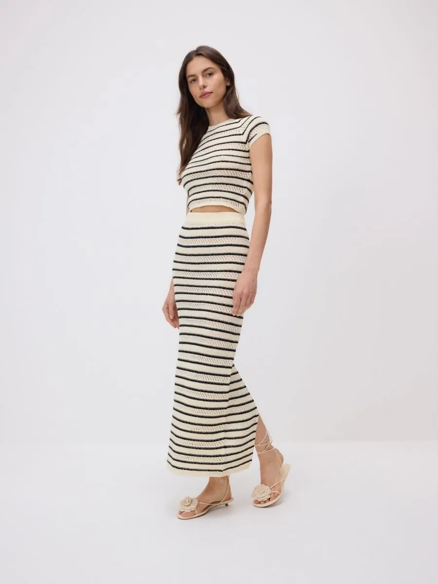 Maxi jersey skirt