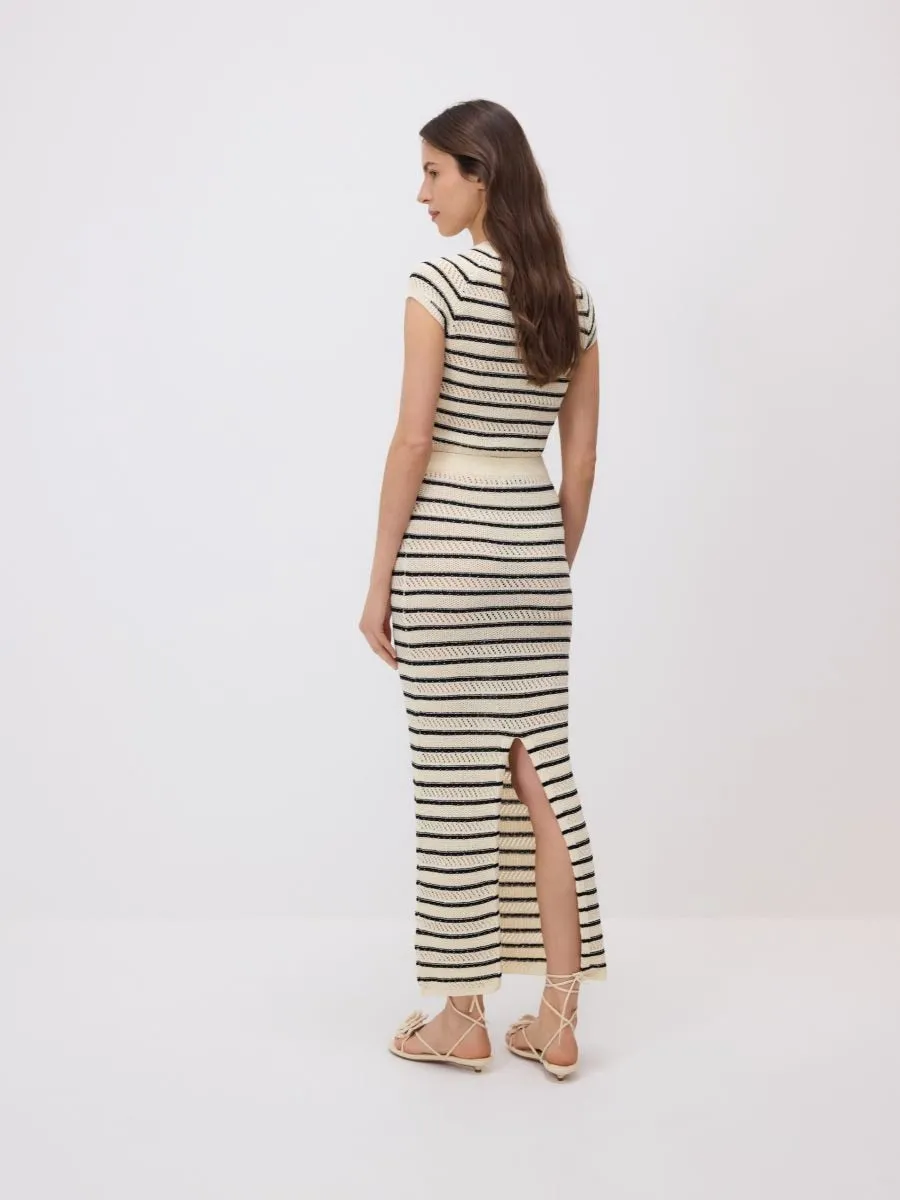 Maxi jersey skirt