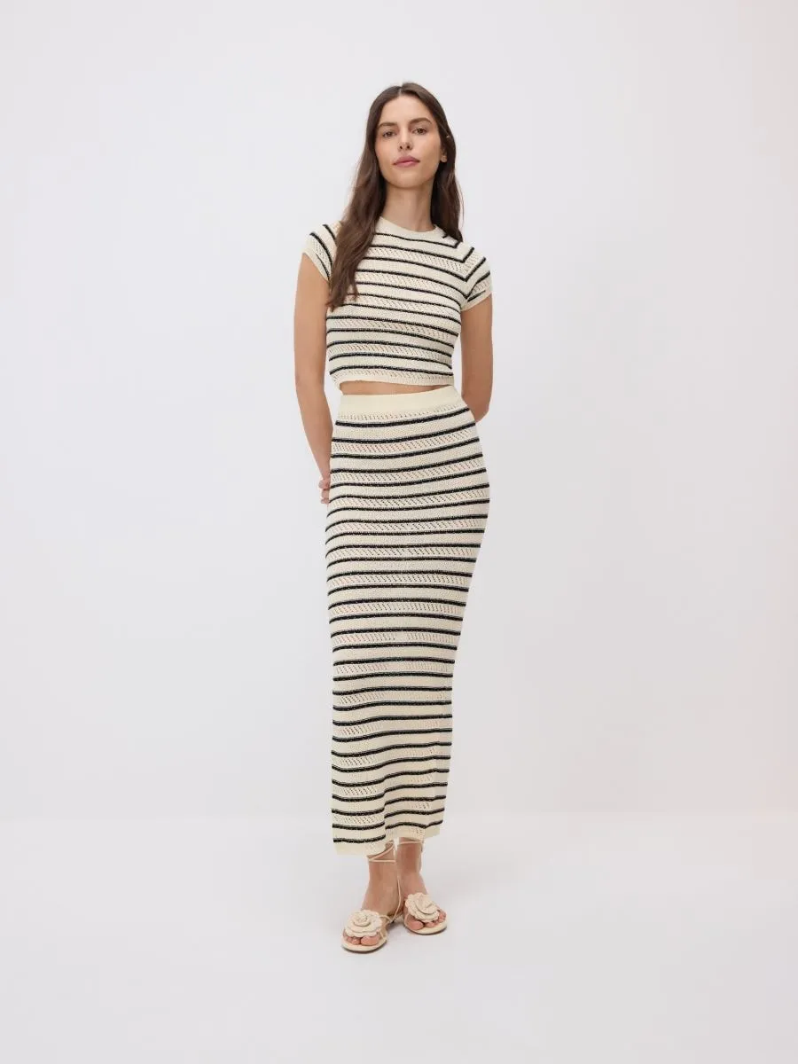 Maxi jersey skirt