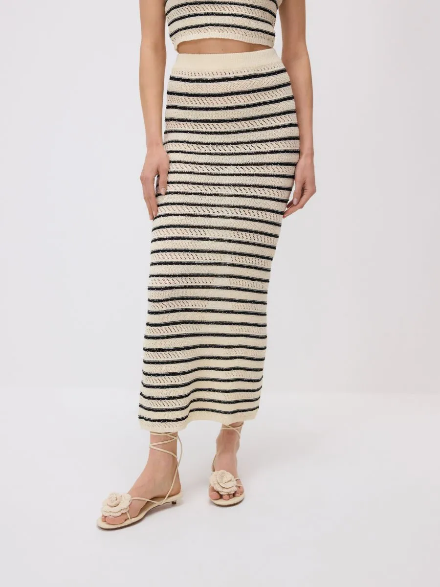 Maxi jersey skirt