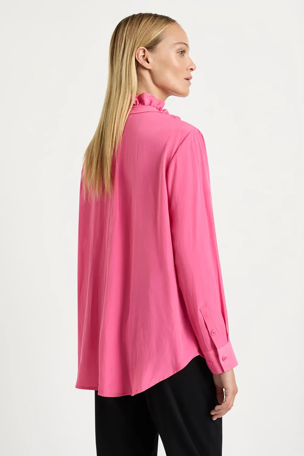 Mela Purdie Frill Neck Blouse F67 8497