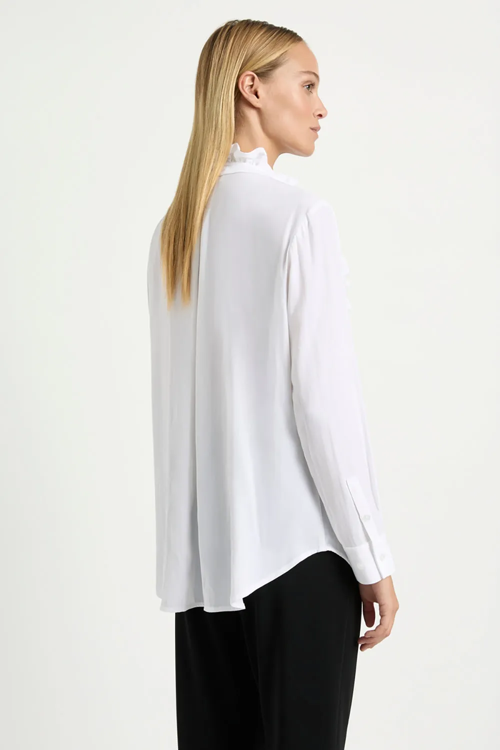Mela Purdie Frill Neck Blouse F67 8497