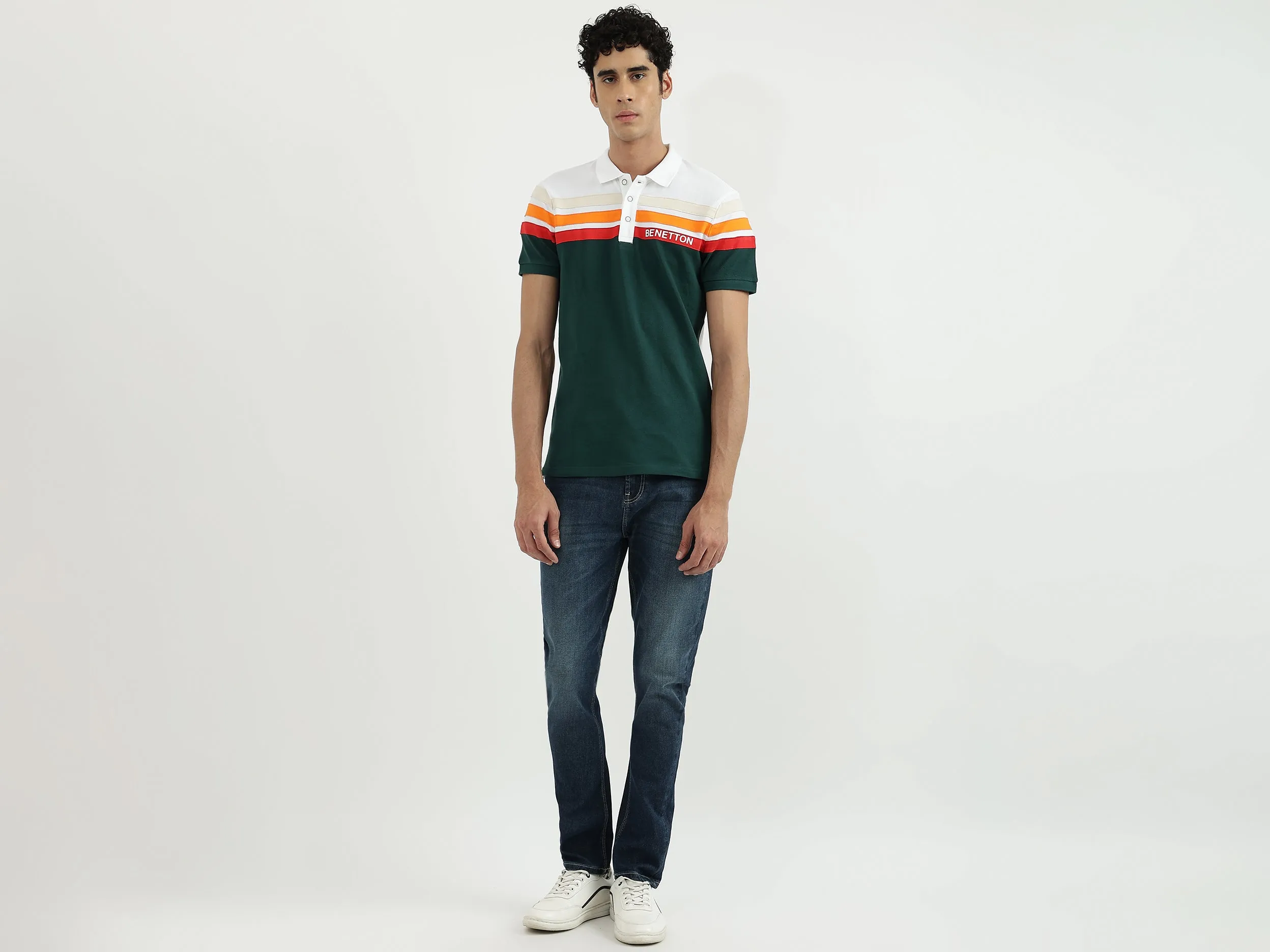 Men Solid Carrot Fit Jeans