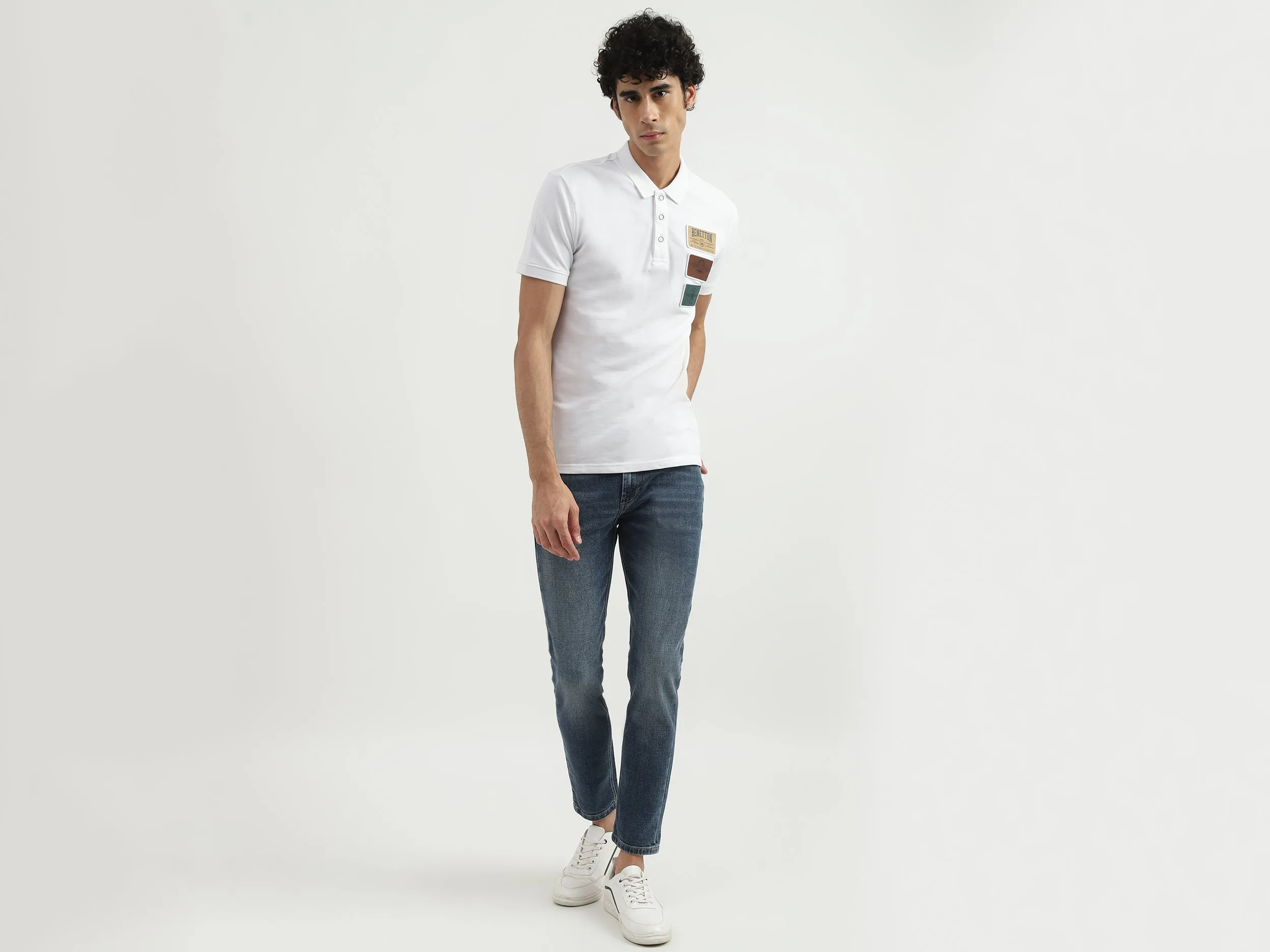 Men Solid Regular Fit Jeans