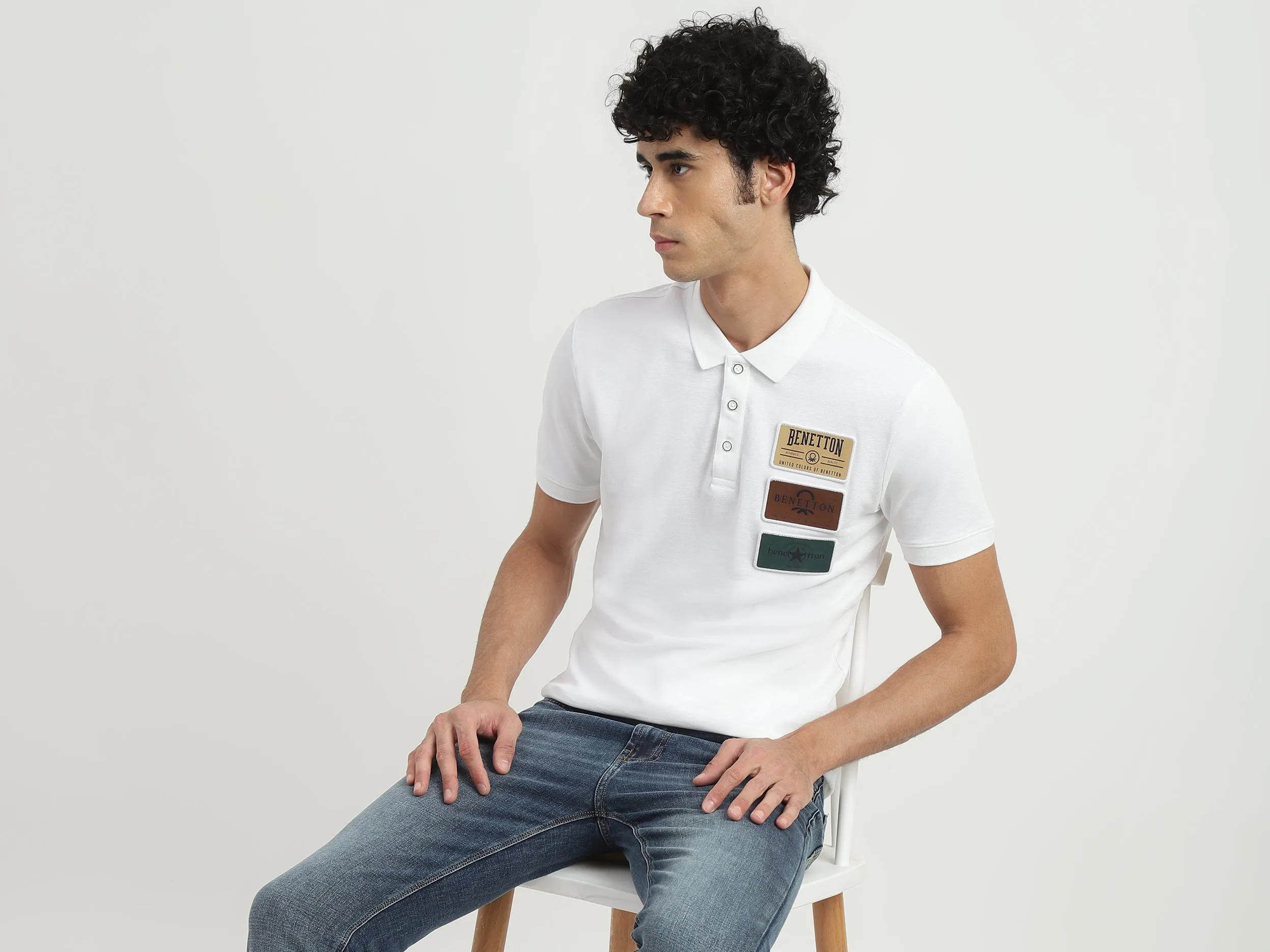 Men Solid Regular Fit Jeans