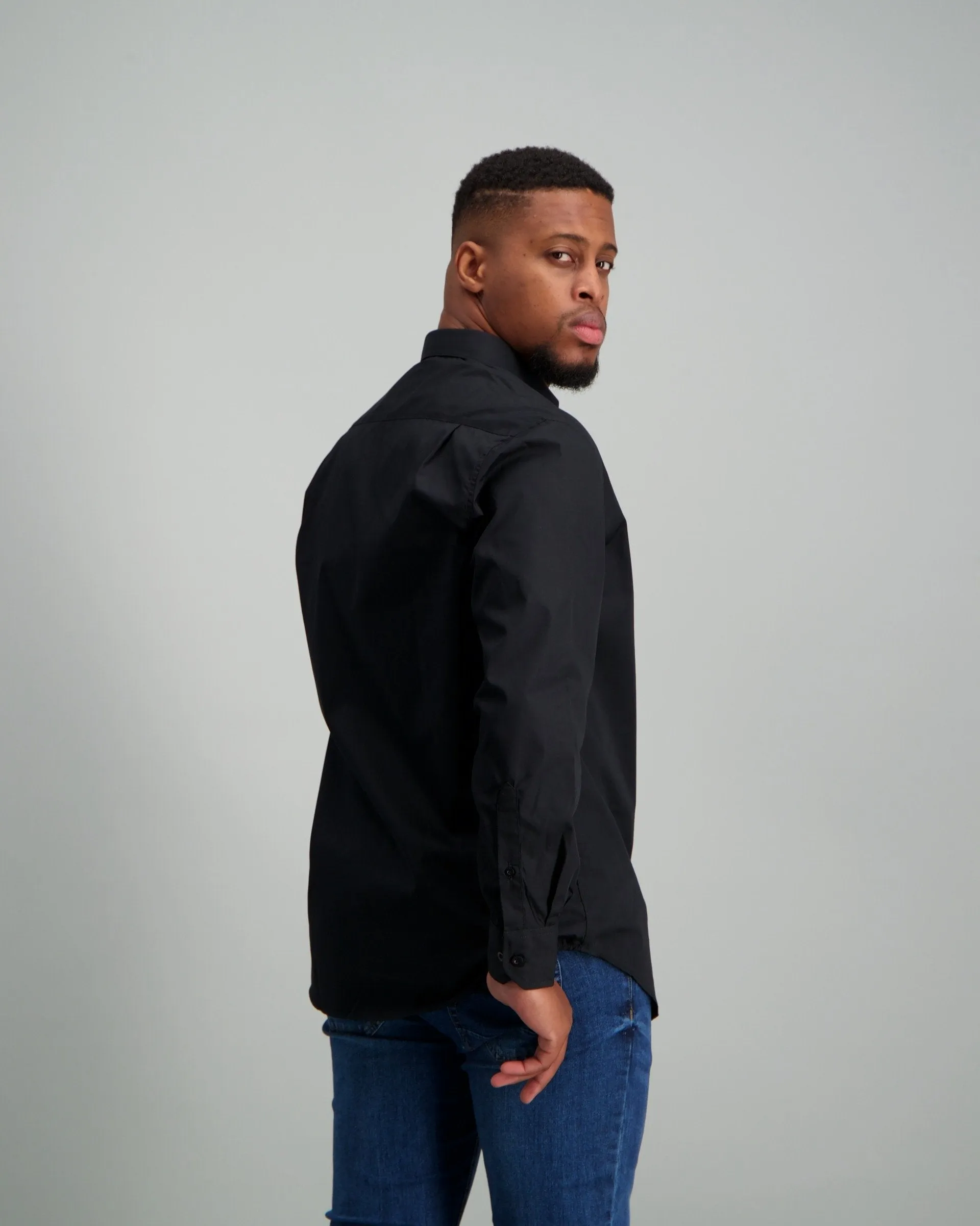 Men's Regular Fit Shirt Black