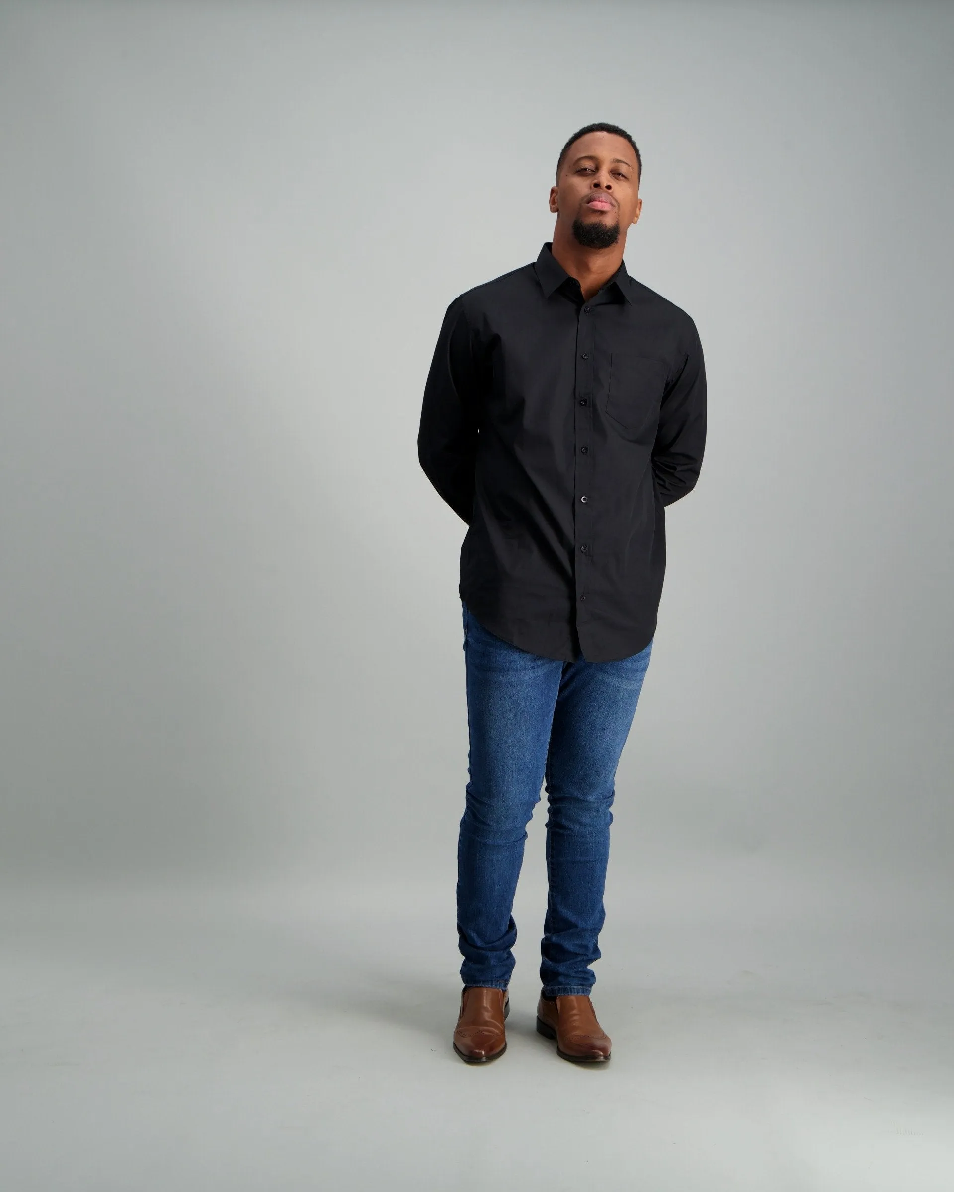 Men's Regular Fit Shirt Black