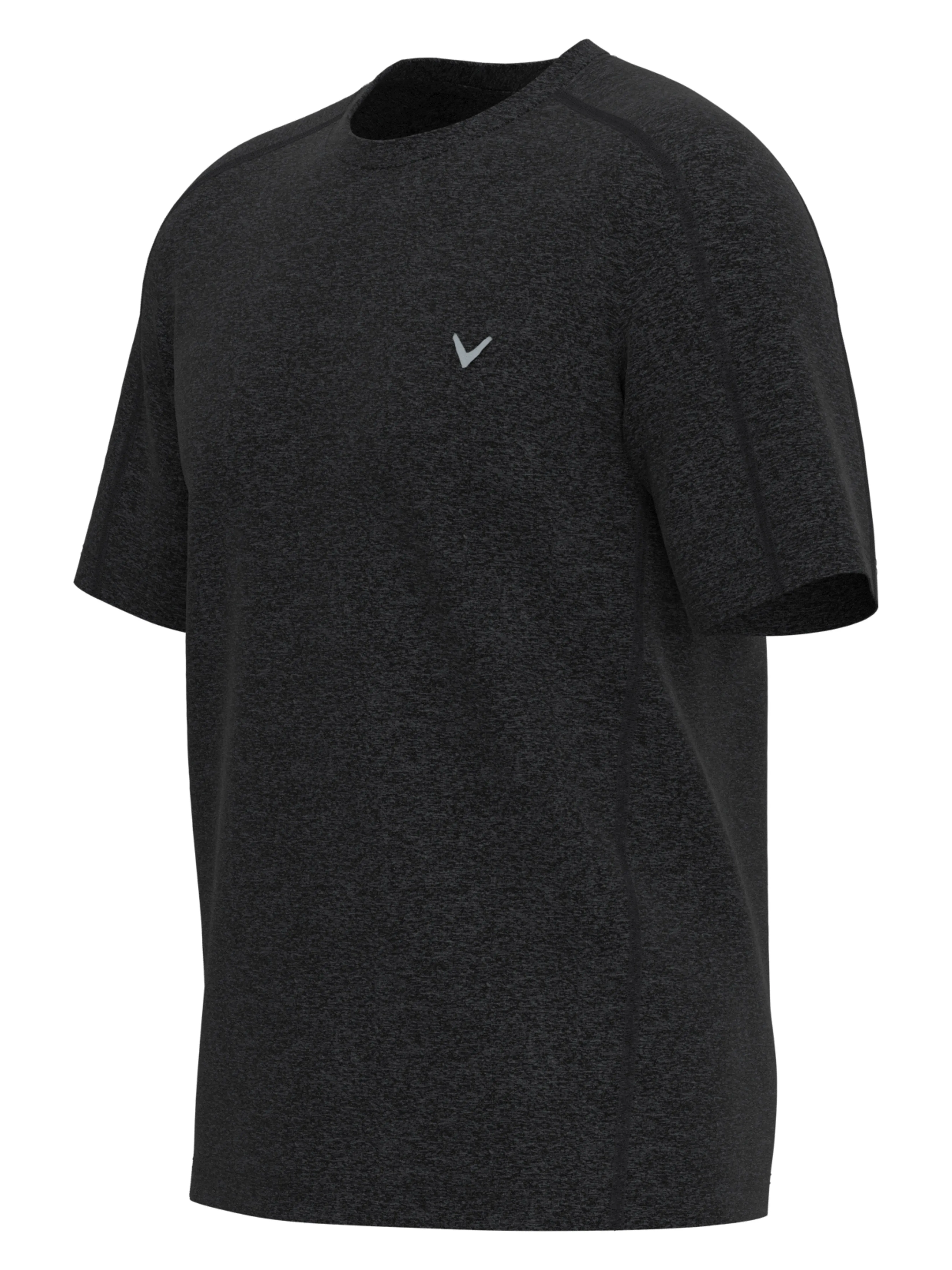 Mens Short Sleeve Heather Crew