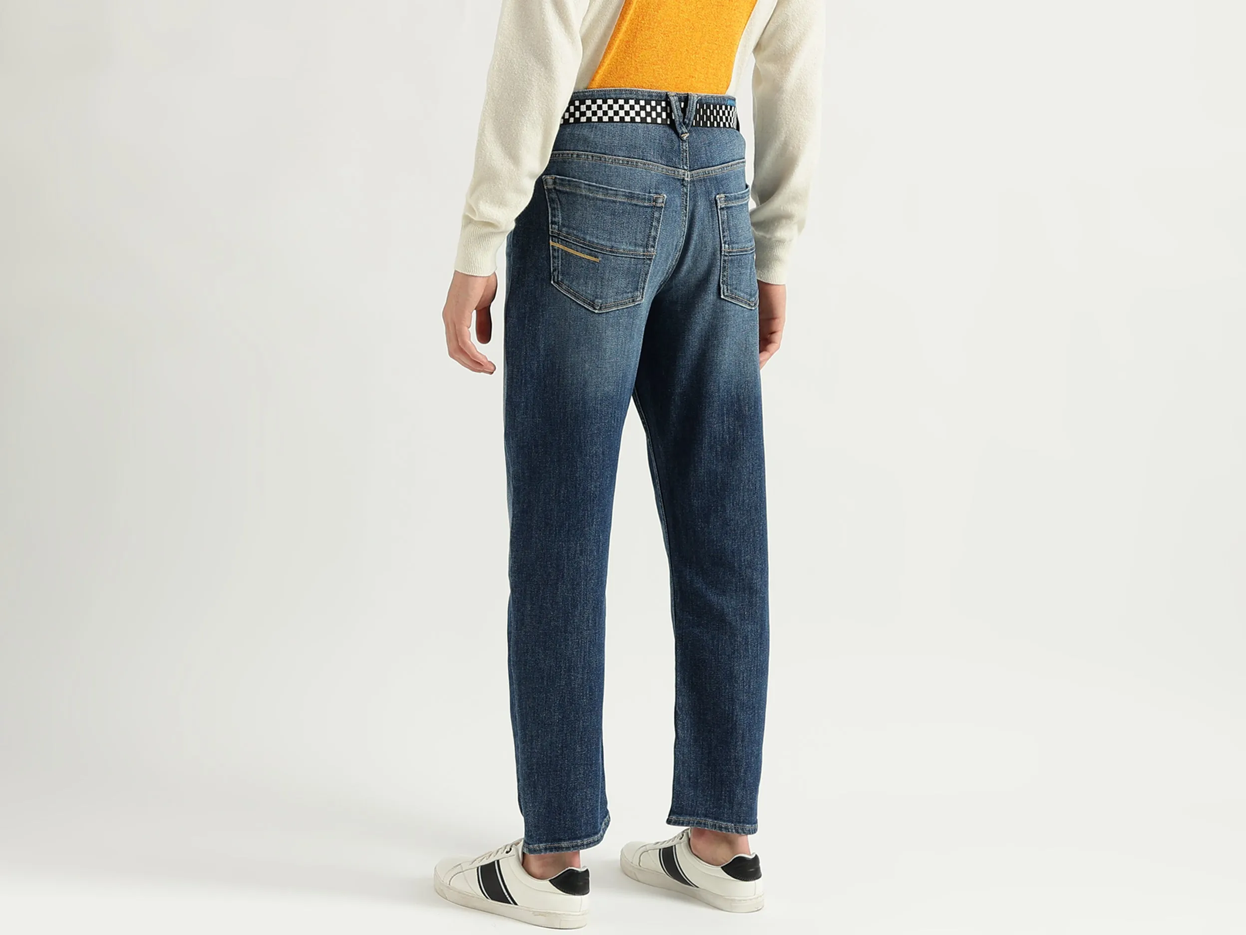 Men's Solid Anti Fit Jeans