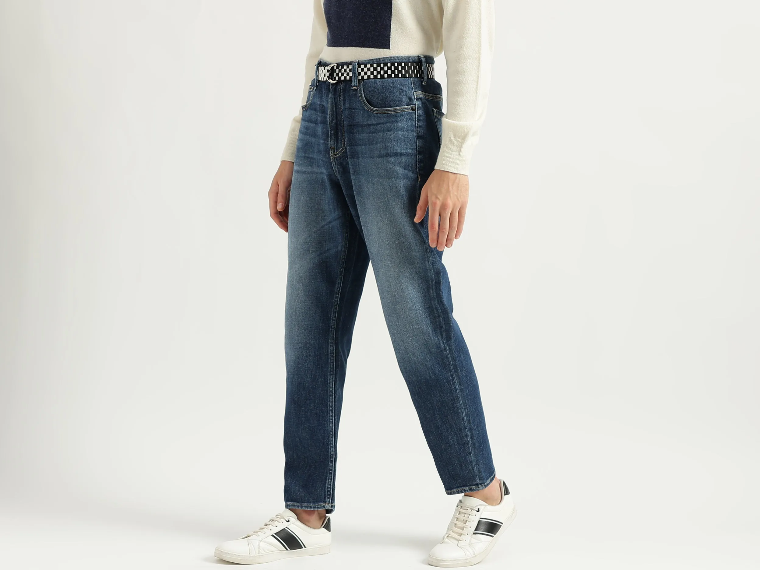 Men's Solid Anti Fit Jeans