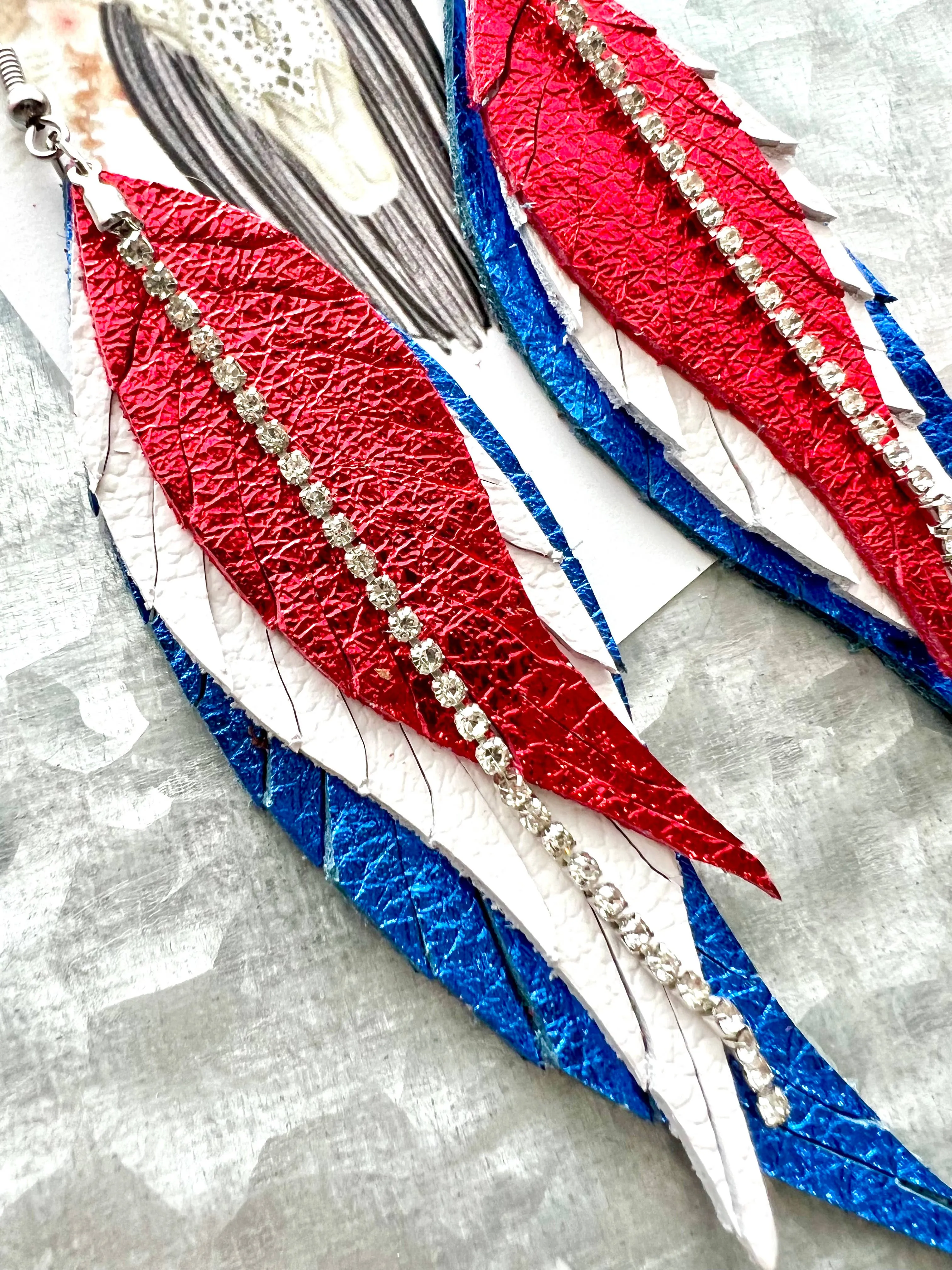 Merica' Feather Earrings