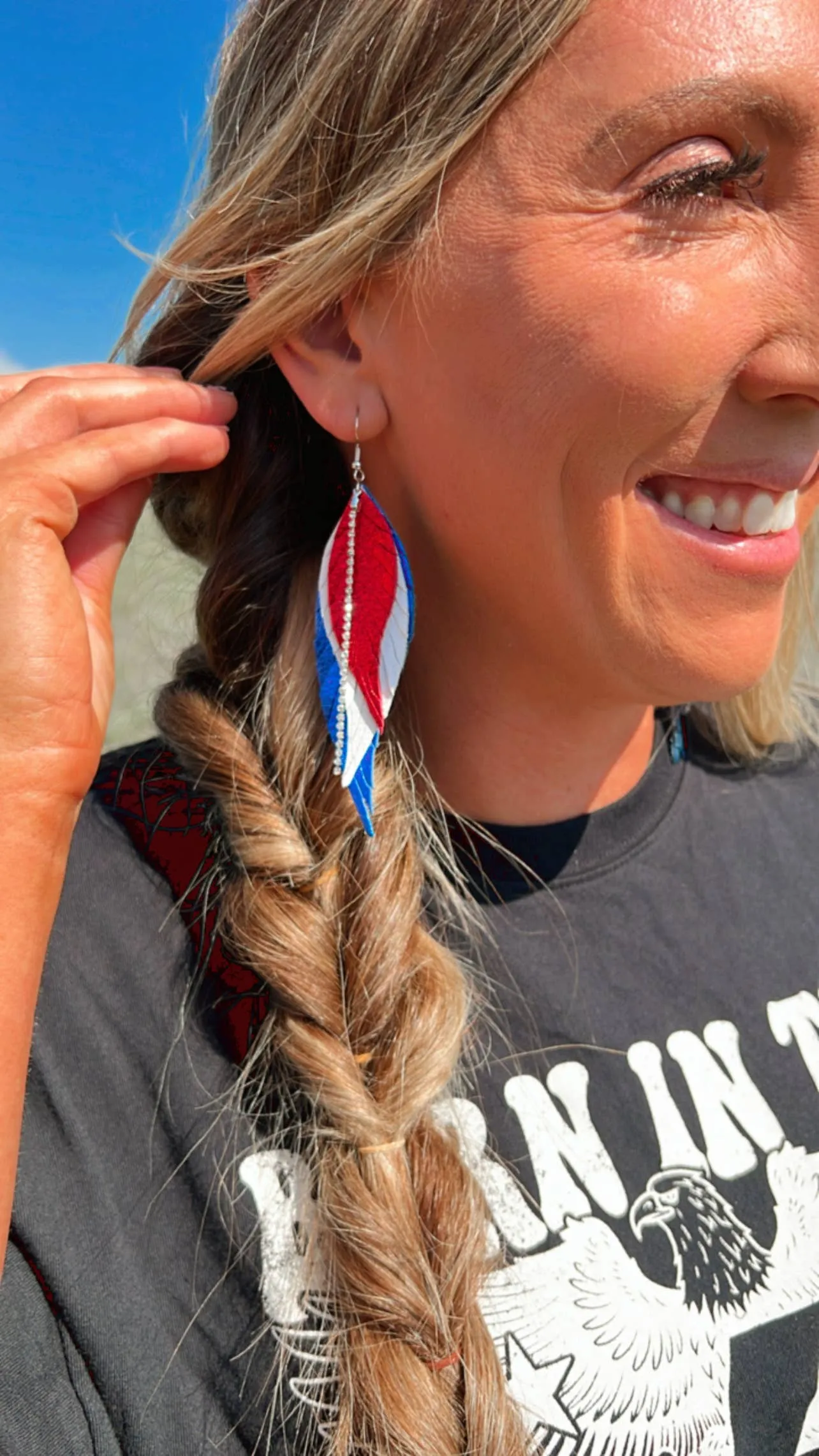Merica' Feather Earrings