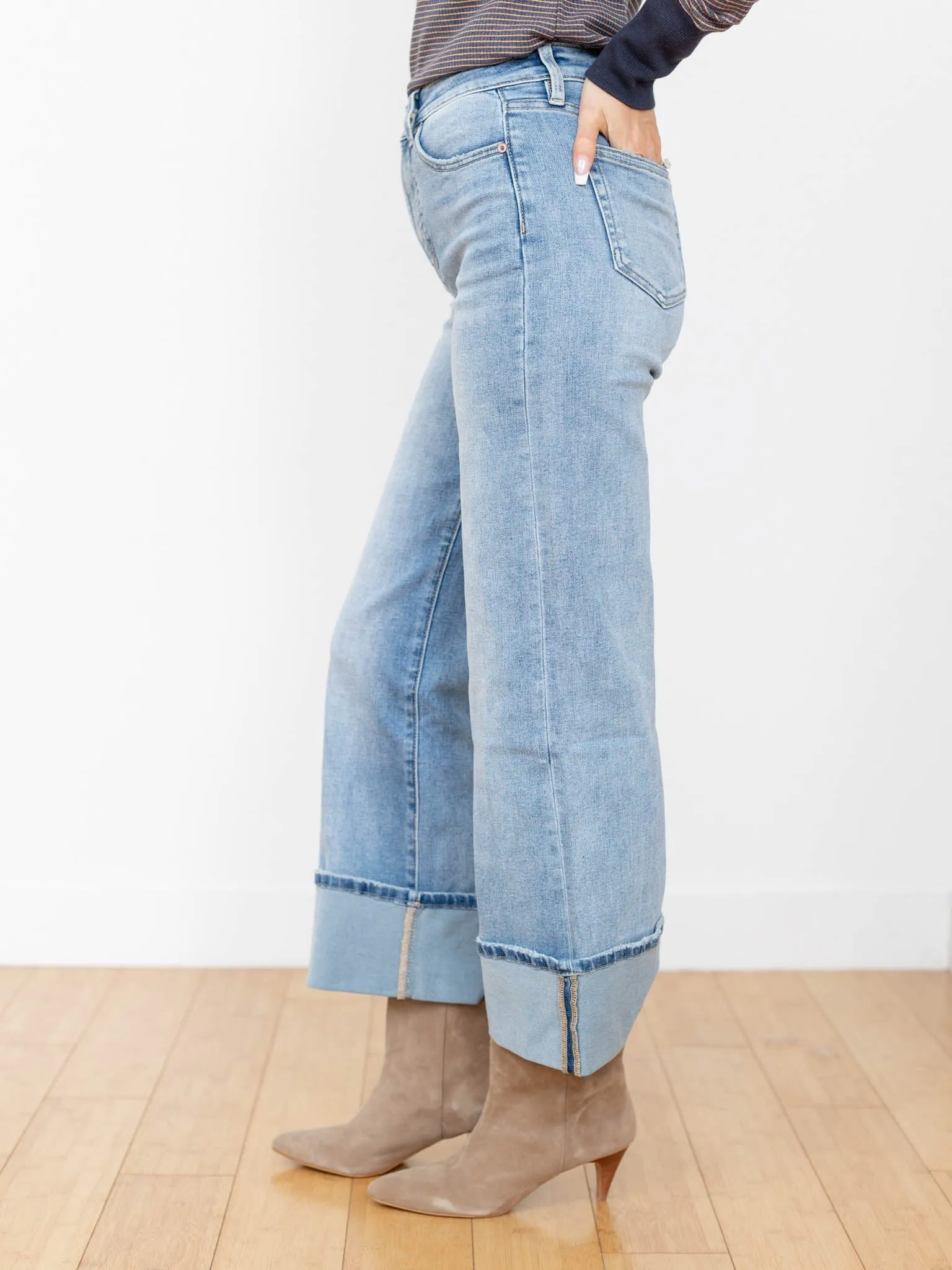 MICA Capri Blue Super High Rise Wide Cuff