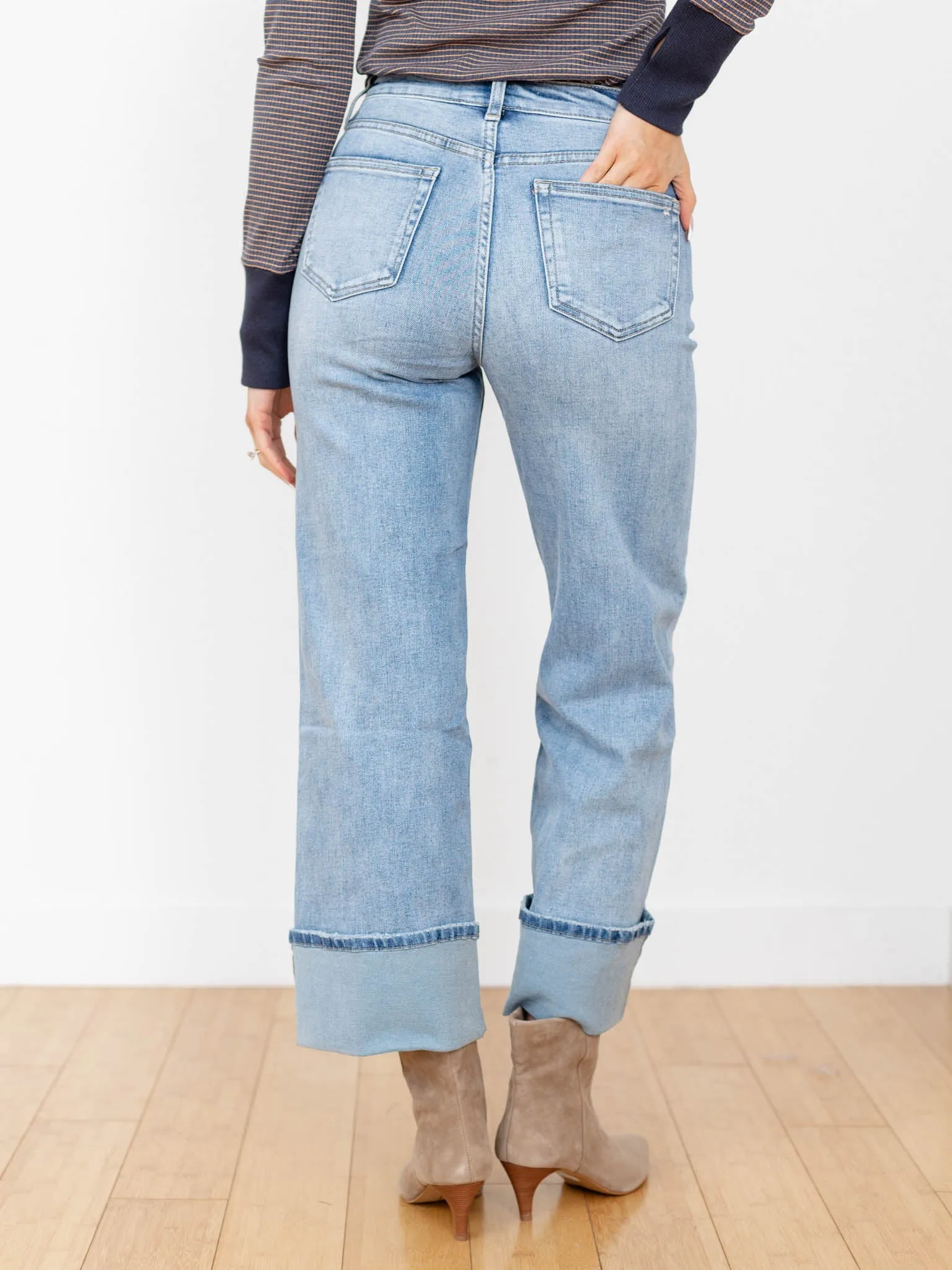 MICA Capri Blue Super High Rise Wide Cuff