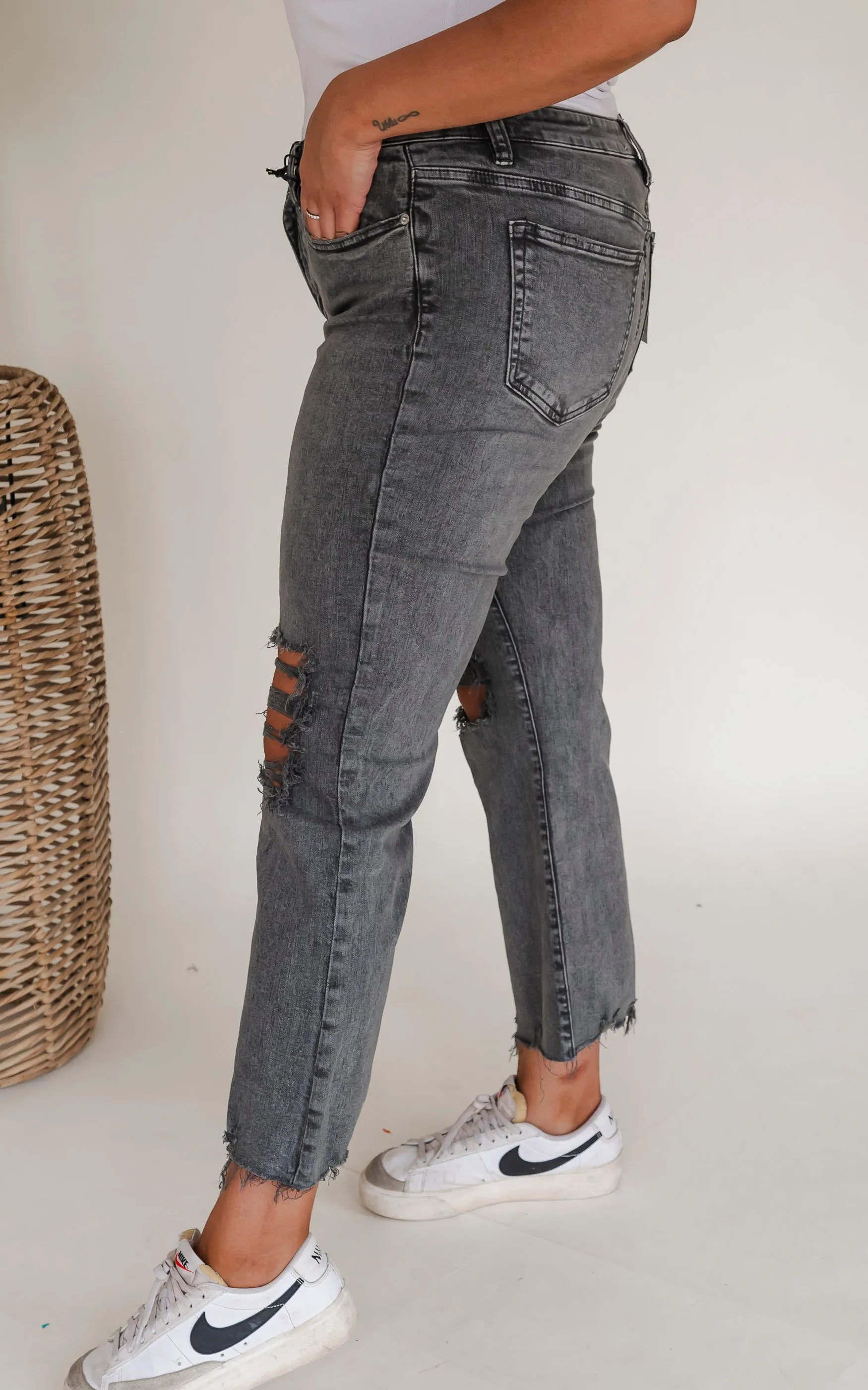 Mica - The Marlowe High Rise Vintage Flare Denim Jeans**