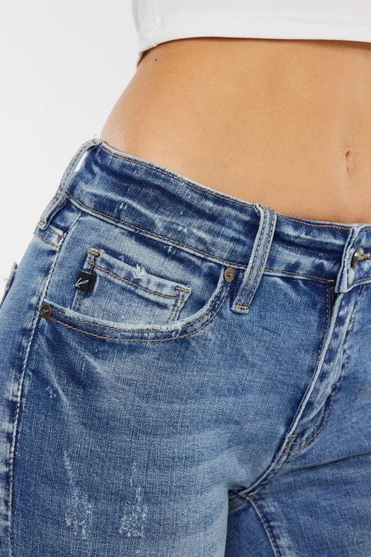 MID RISE ANKLE SKINNY JEANS