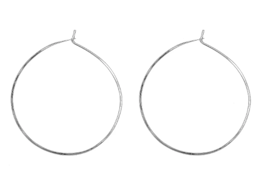 Minga 1.50" Smooth Hoop Earrings