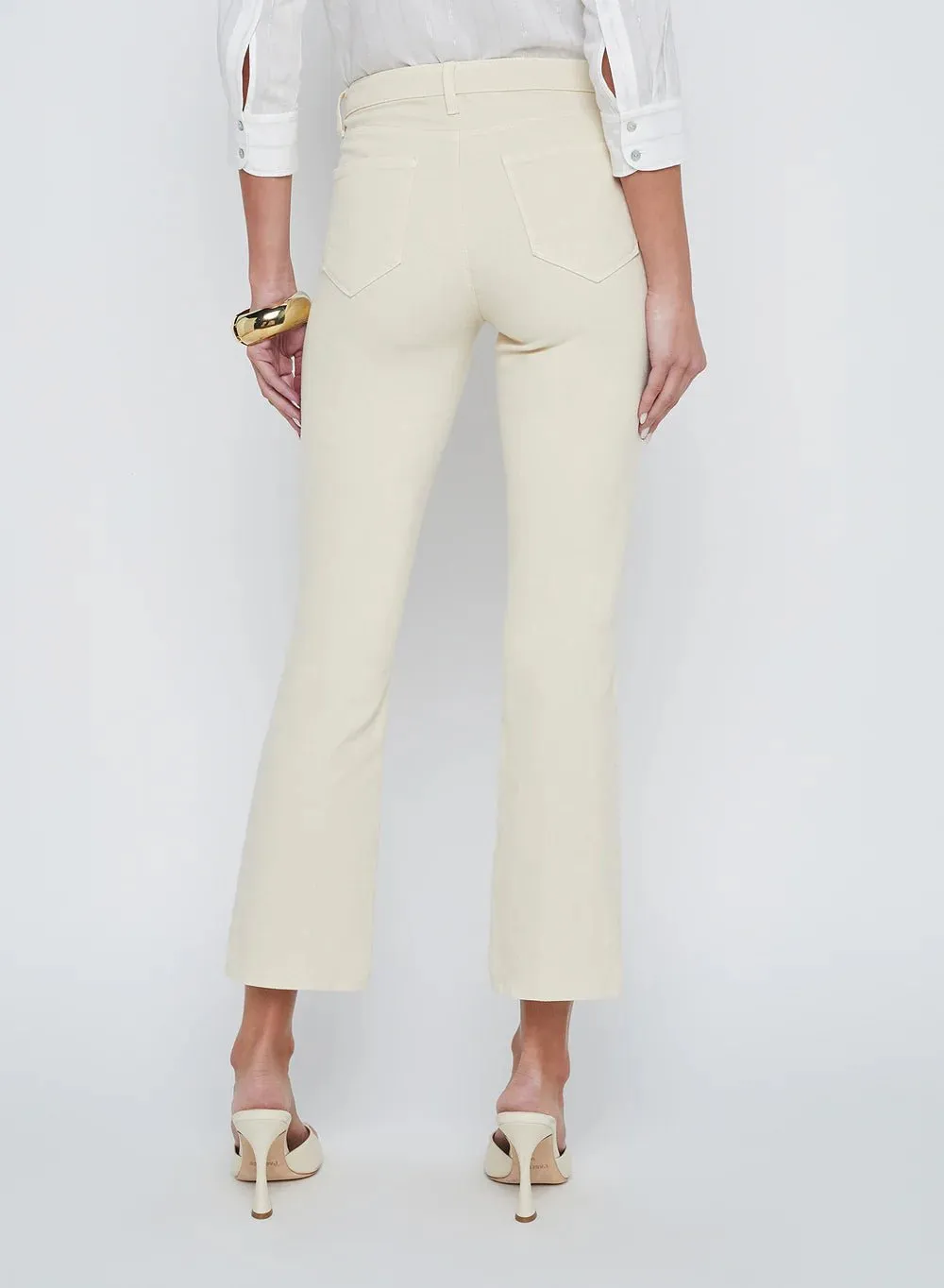 MIRA U/HR CROP MICRO BOOT CREME BRULEE