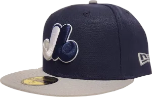 Montreal Expos New Era 59Fifty Fitted Navy Silver