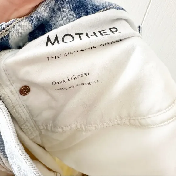 Mother Superior Jeans The Dutchie Ankle Straight Leg in Dante’s Garden  25