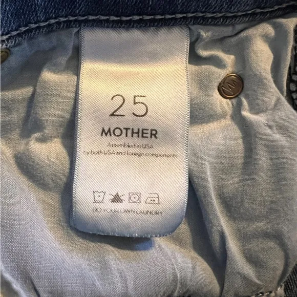 MOTHER The Rascal Ankle Chew Jeans Just Like The Ones We Used To Know Size 25