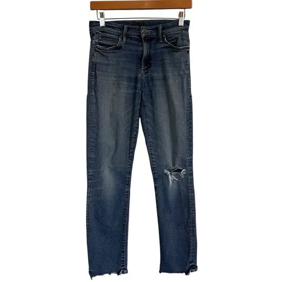 MOTHER The Rascal Ankle Chew Jeans Just Like The Ones We Used To Know Size 25