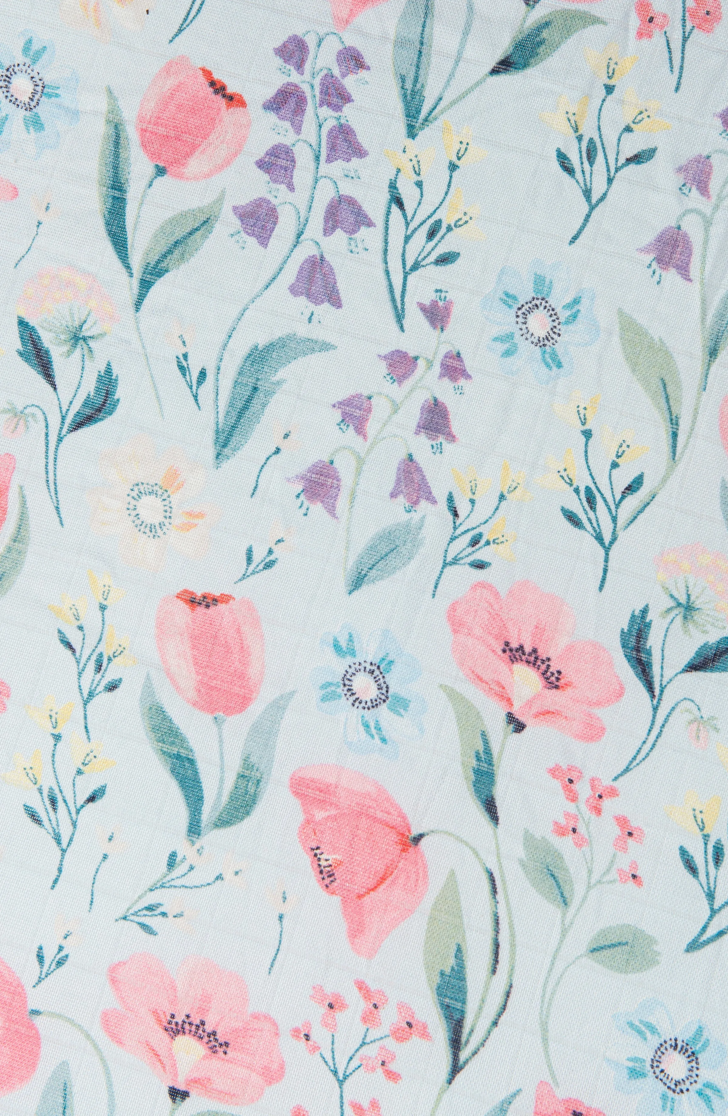 Muslin Fitted Crib Sheet - Bluebell