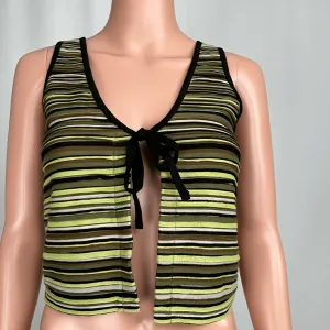 Nasty Gal Sleeveless Tie Front Textured Rib Top 10