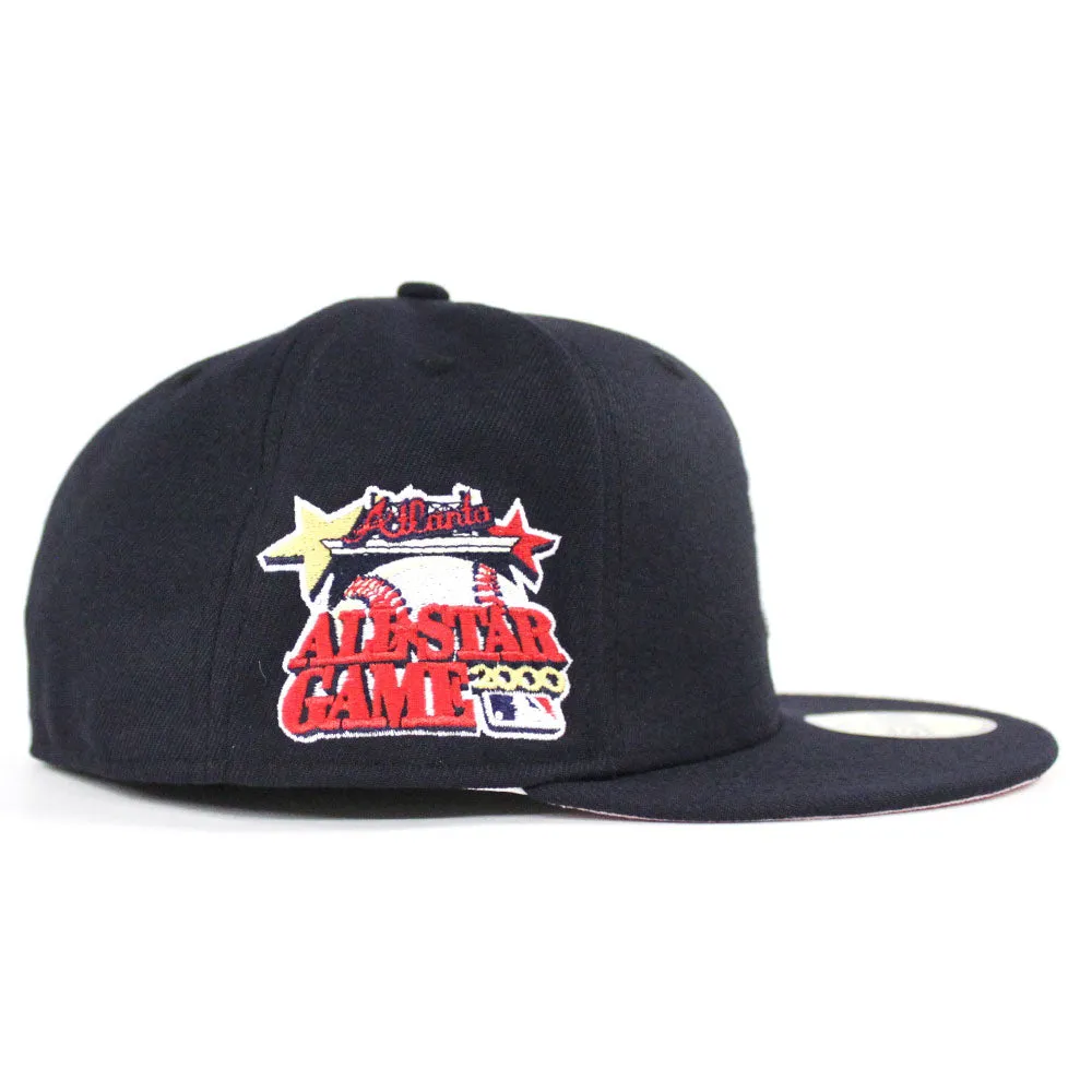 New York Yankees 2000 All Star Game New Era 59Fifty Fitted Hat (Navy PINK Under Brim)