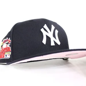 New York Yankees 2000 All Star Game New Era 59Fifty Fitted Hat (Navy PINK Under Brim)