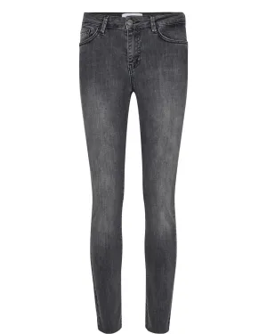 NUSIDNEY CROPPED JEANS - DARK GREY - Dark Grey Denim