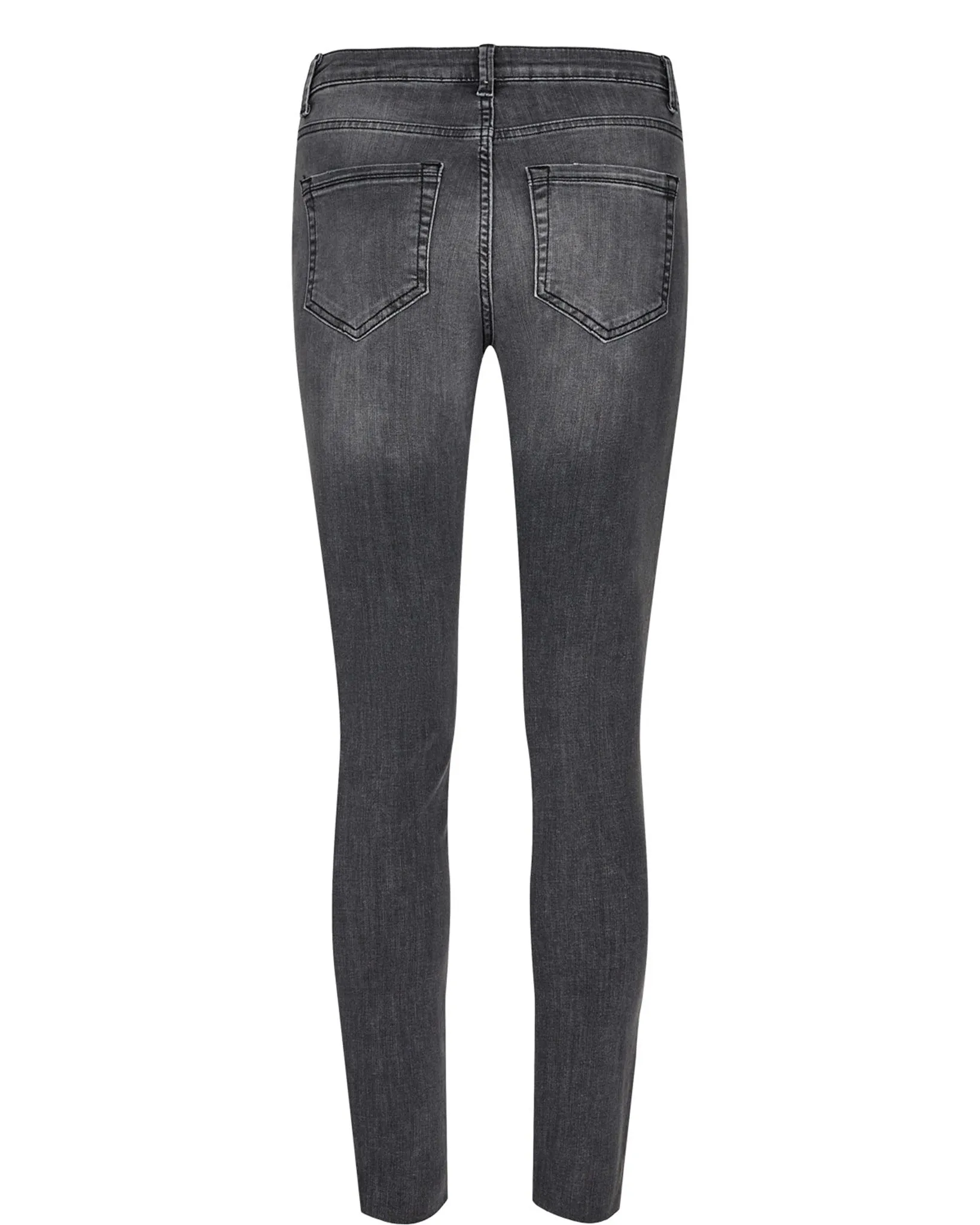 NUSIDNEY CROPPED JEANS - DARK GREY - Dark Grey Denim