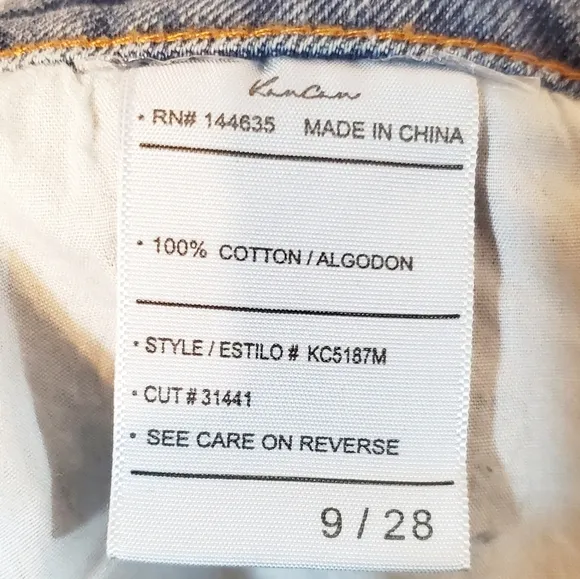 NWOT KanCan Raw Destroyed Hem High Waist Jeans