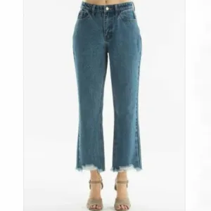 NWOT KanCan Raw Destroyed Hem High Waist Jeans