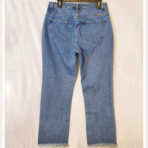 NWOT KanCan Raw Destroyed Hem High Waist Jeans